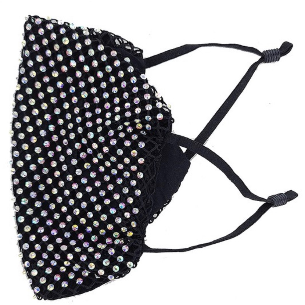 🔴3 for $12🔴Diamond Princess• Mesh Face Mask - Picture 6 of 11